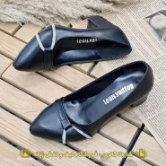 کفش زنانه پاشنه دار نگینی مشکی